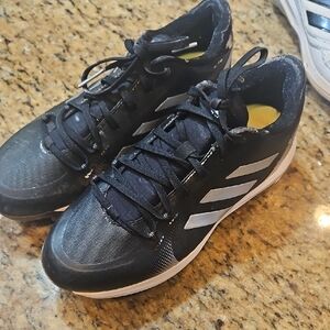 Adidas Black and White Softball Cleats